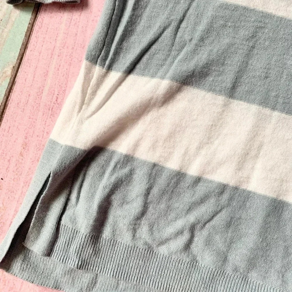 Vince 100% cotton striped lightweight sweater - Picture 4 of 7